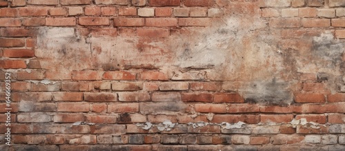 Textured brick wall covered in plaster.