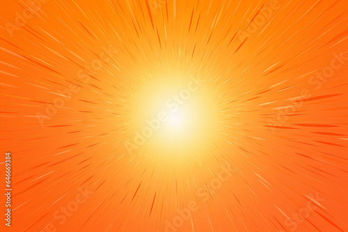 Bright orange wallpaper with a central burst