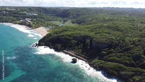 DRONE VIDEO OF A BEACH IN PUERTO RICO 