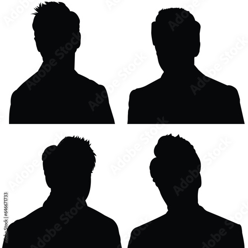 set of people silhouettes