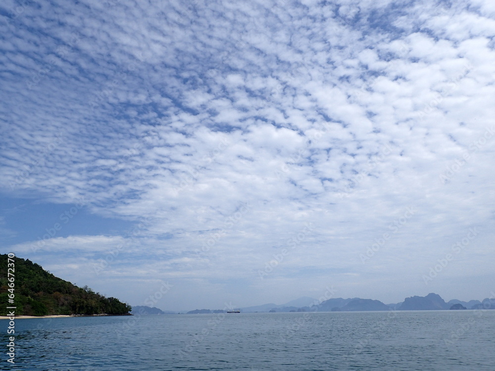 タイ南部バンガー湾の眺め