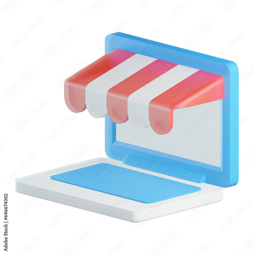 E-Commerce Online Shop 3D Online Store