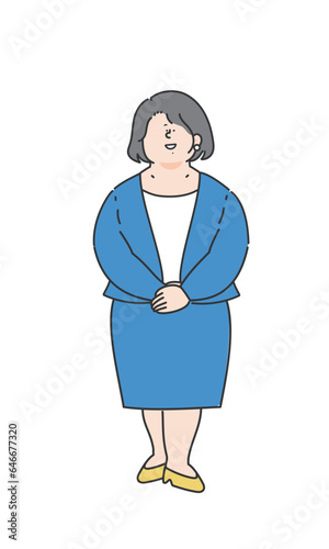 女性のビジネスパーソンのイラスト
