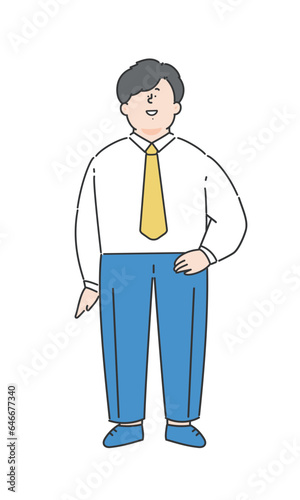 男性のビジネスパーソンのイラスト
