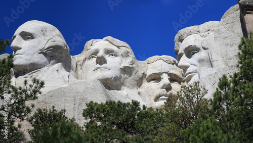 The four presidents at Mount Rushmore National Park in South Dakota photo