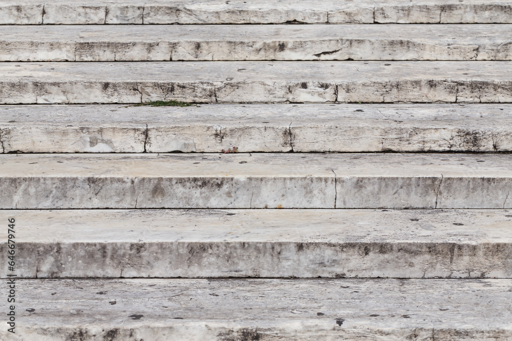 Close up on granite stairs Close up on granite stairs