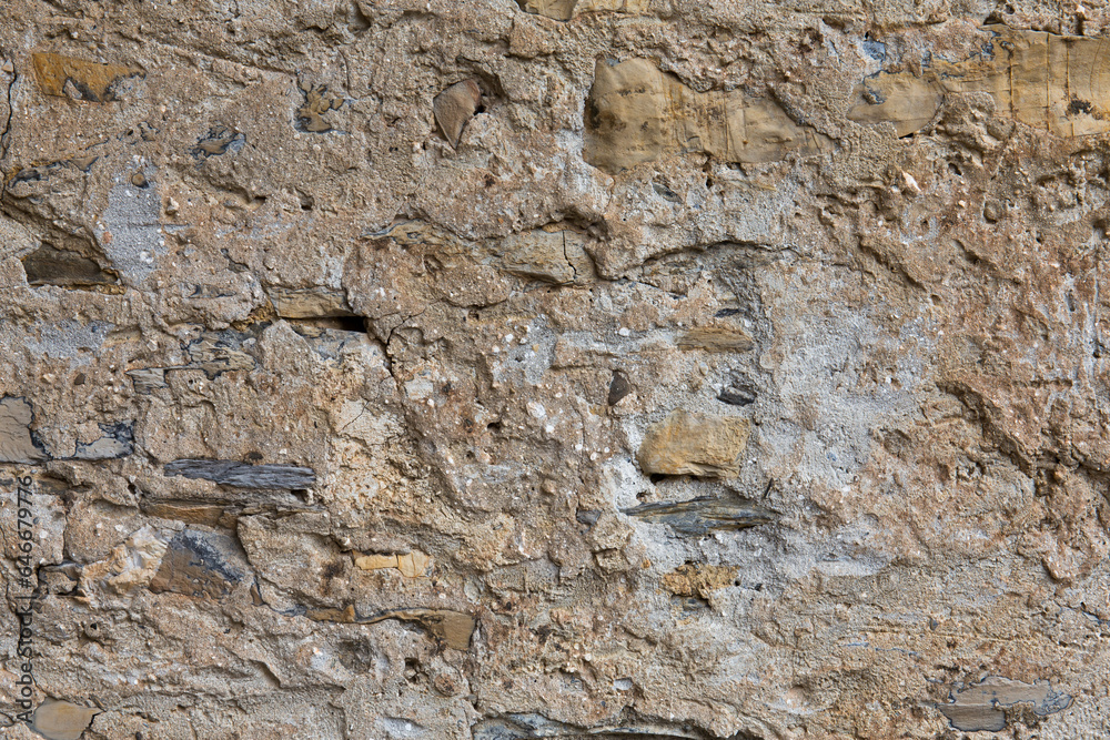 wall of stones as a texture