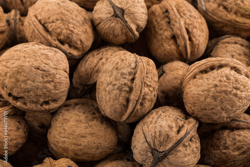 Walnut nut closeup