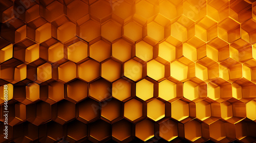 Honeycomb pattern background image.