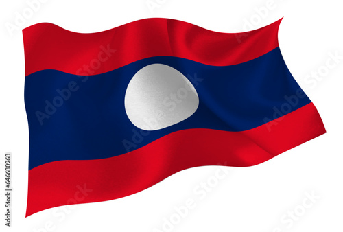 ラオス　国　 国旗　アイコン	