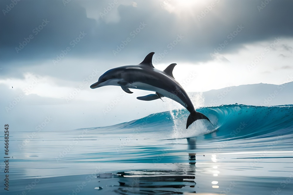 dolphin jumping out of water dolphin jumping out of water