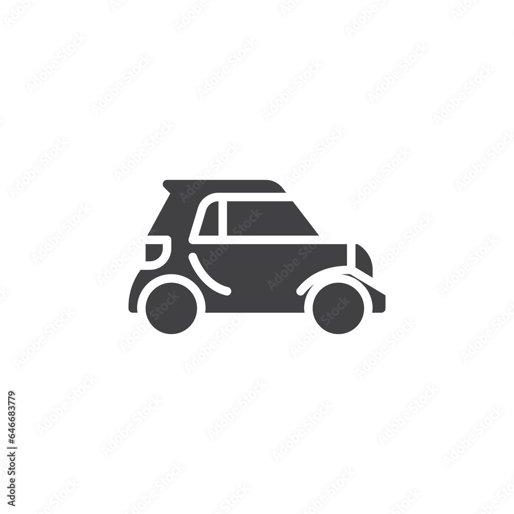 Micro car vector icon