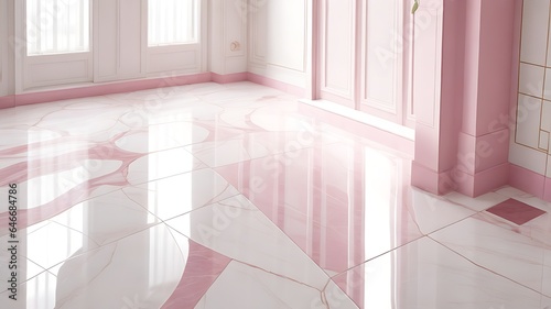 Premium Marble Tiles and Flooring Design in exclusive pink pattern with 8k Regulation