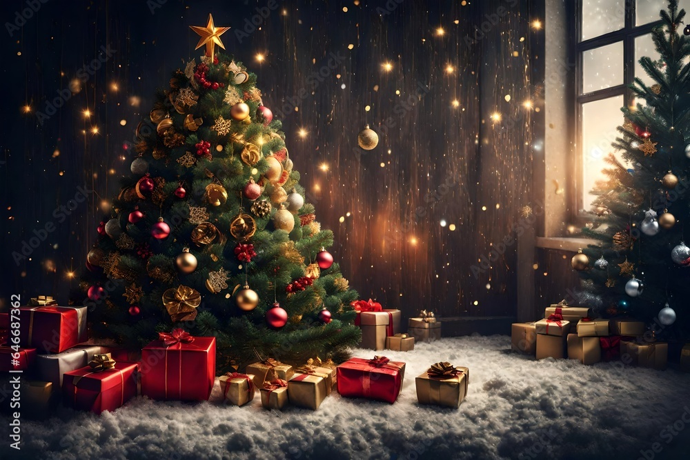 Christmas Tree with some Presents under it Christmas Tree with some Presents under it