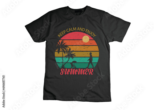 summer surfing t shirt