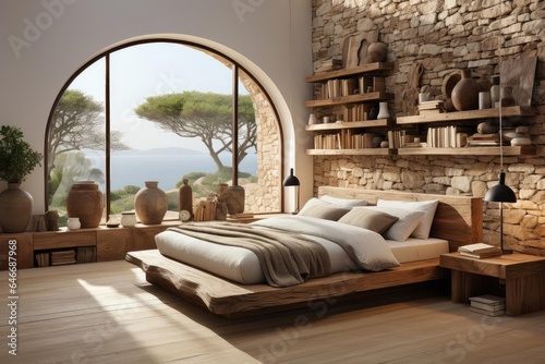 cozy bedroom with light natural materials © Fred