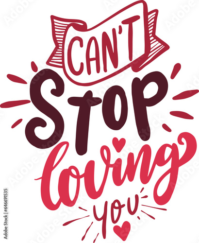 Romantic quote for Valentines day cards and prints.