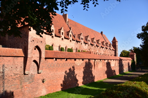 Zamek Krzyżacki w Malborku, największy na świecie, Polska, gotycki, ceglany,