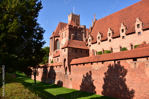 Zamek Krzyżacki w Malborku, największy na świecie, Polska, gotycki, ceglany,