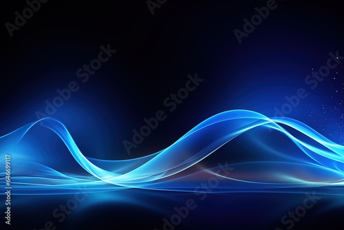 Blue glowing shiny lines effect vector background, Luminous white lines of speed, Light glowing effect, Light trail wave, fire path trace line and incandescence curve twirl