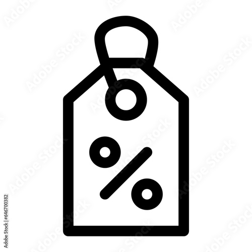 price tag line icon
