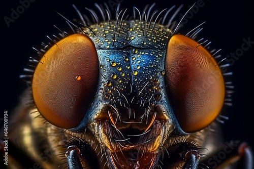 close up of a fly.  © D