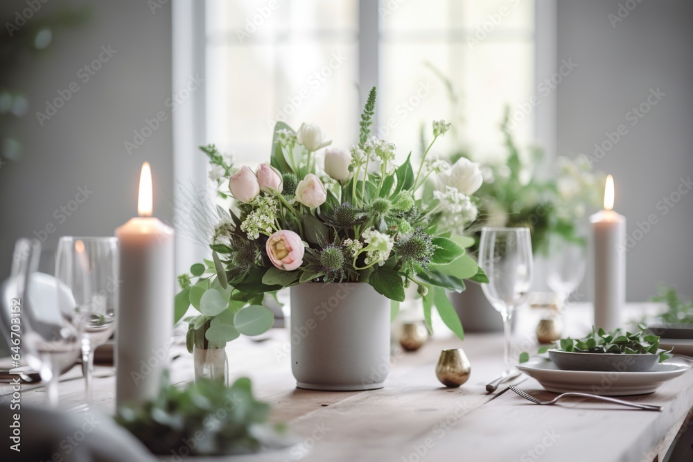 Beautiful floral decoration in a special space to celebrate weddings and emotional events. Beautiful floral decoration in a special space to celebrate weddings and emotional events.