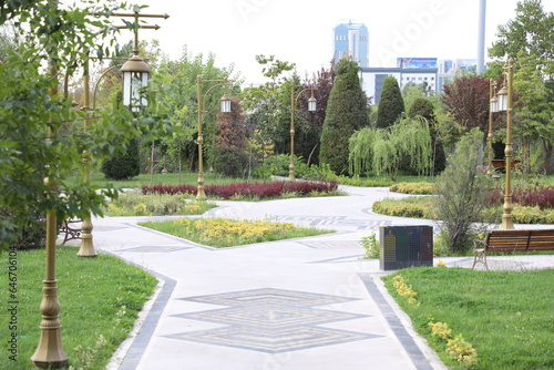a park in the city