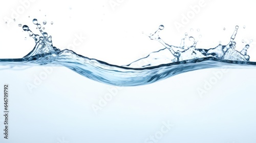 Water Isolated on White Background