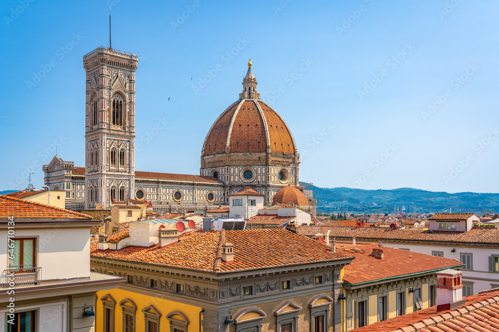 Italy. Florence Cathedral from the rooftops