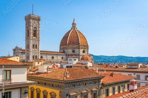 Obraz na płótnie Italy. Florence Cathedral from the rooftops w salonie