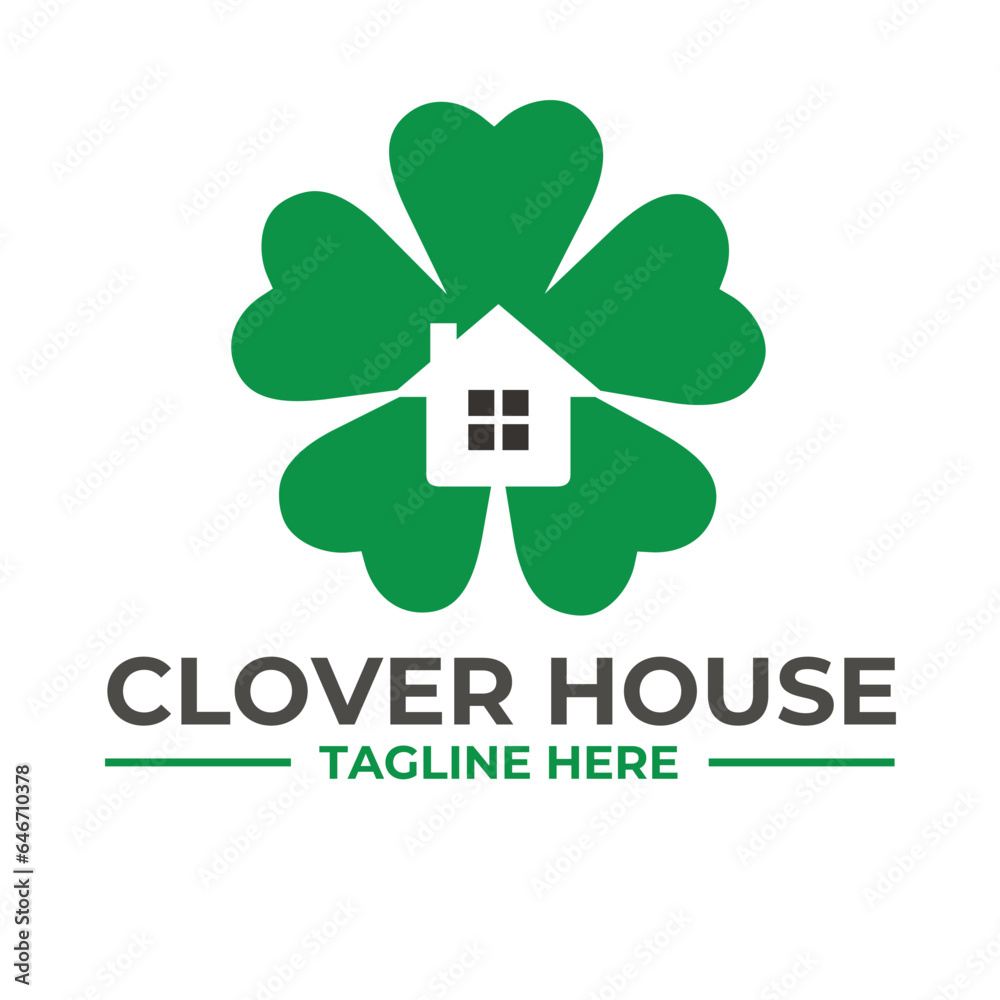 clover with house or home