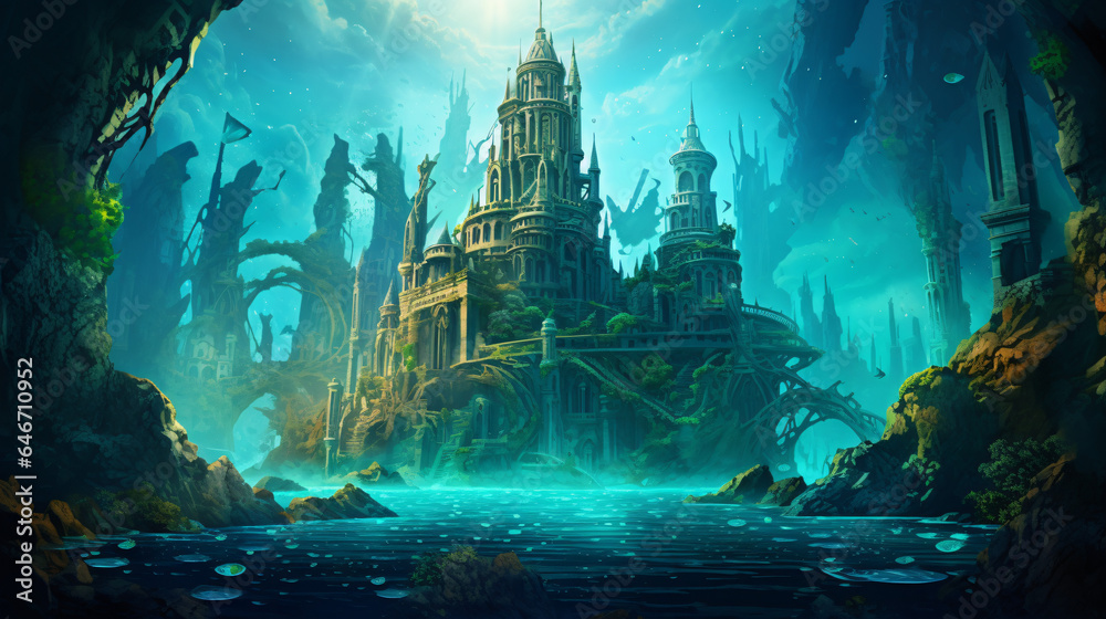 Atlantis the lost underwater city Art