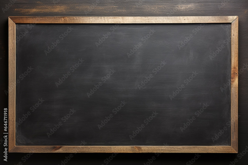 Blank Blackboard Chalkboard - obrazy, fototapety, plakaty 