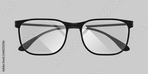 Eyeglasses vector mockup