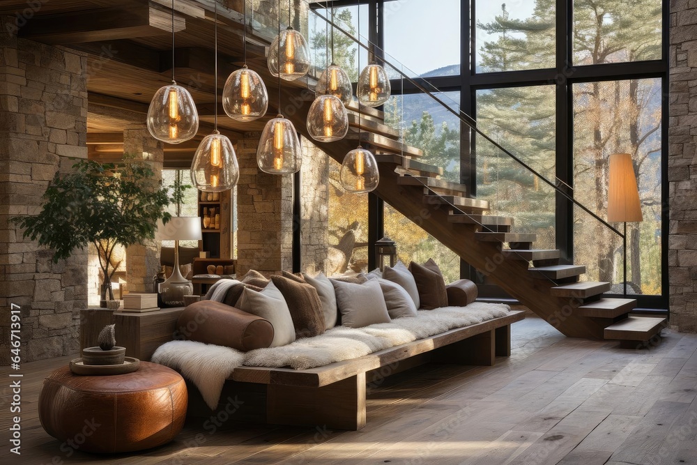 modern chalet boho entrance hall with light natural materials modern chalet boho entrance hall with light natural materials
