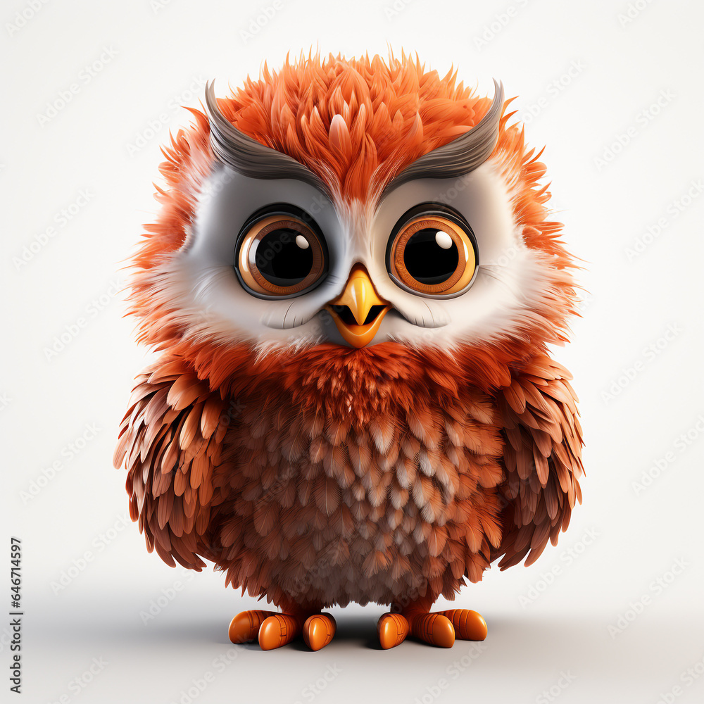 3d cartoon cute owl 3d cartoon cute owl