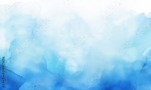Blue azure turquoise abstract watercolor background for textures backgrounds and web banners design, Generative AI