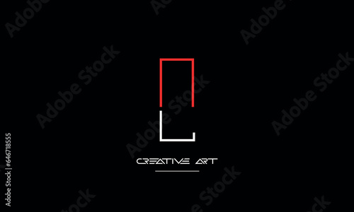 AL, LA, A, L abstract letters logo monogram
