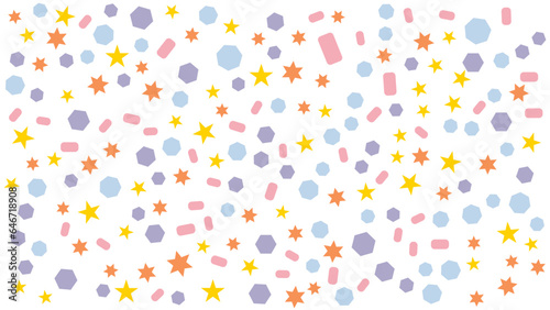 Abstract geometric background frame. Seamless pattern of colorful. Vector illustration for cheerful and happy designs. Perfect for wallpapers, fabrics, and backgrounds.