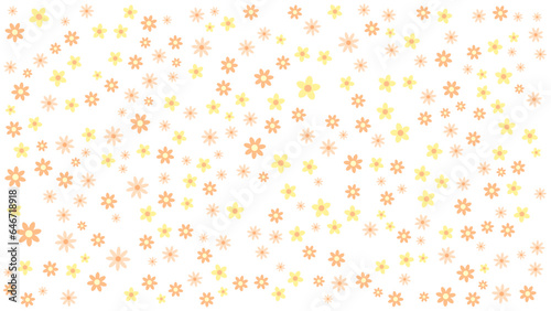 Vector pattern illusration white daisy flowers background. Pretty floral pattern for print. Flat design vector.