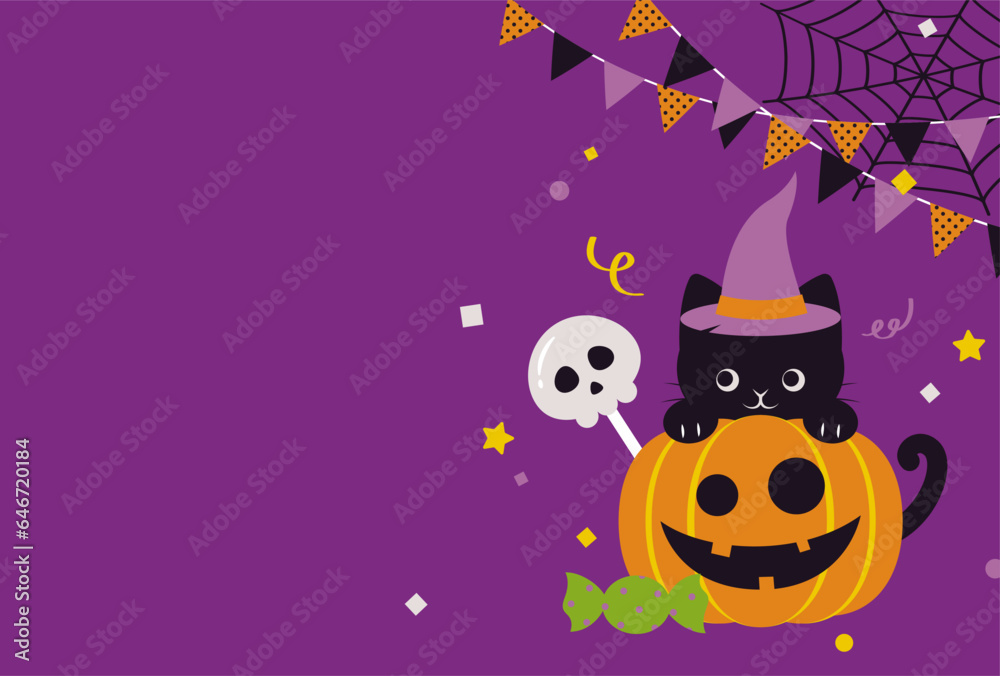 vector background with a set of halloween party icons for banners, cards, flyers, social media wallpapers, etc. vector background with a set of halloween party icons for banners, cards, flyers, social media wallpapers, etc.