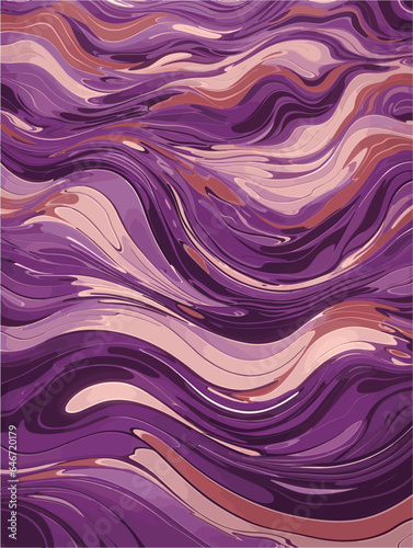 Fluid Serenity Abstract any Color Design with Vector