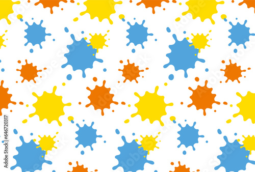 seamless pattern with colorful splashes for banners, cards, flyers, social media wallpapers, etc. © mar_mite_