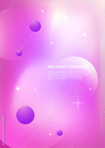 Colorful gradient abstract vector poster background