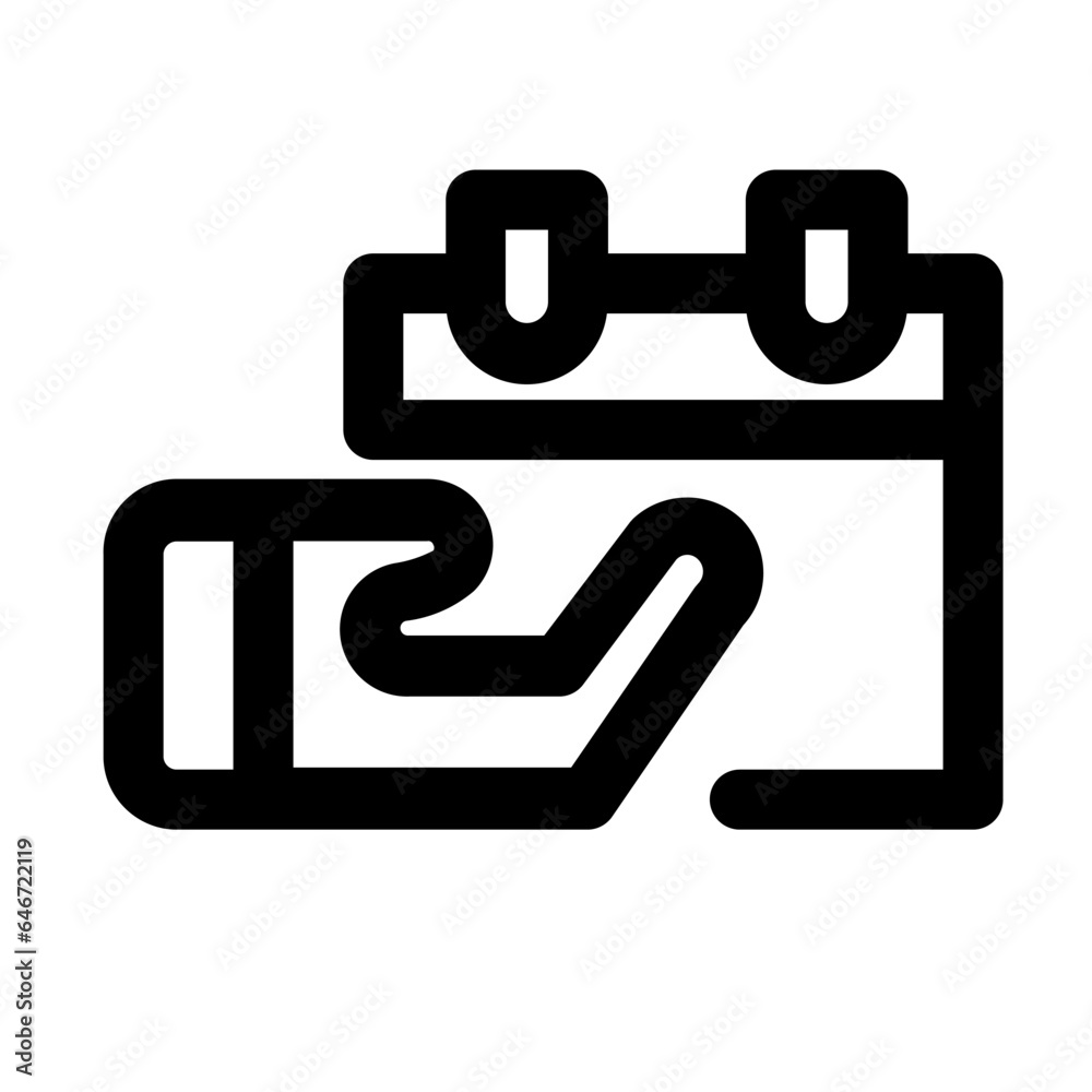 Calendar, time, and location line Icons Calendar, time, and location line Icons
