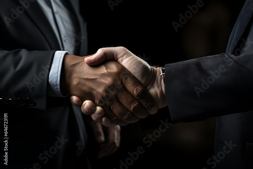 Businessmen shaking hands.