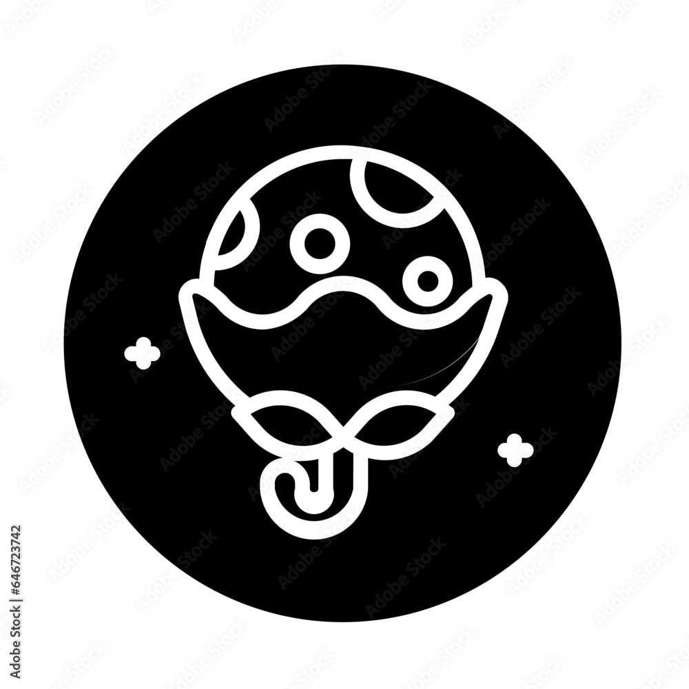save world of earth day solid icon save world of earth day solid icon
