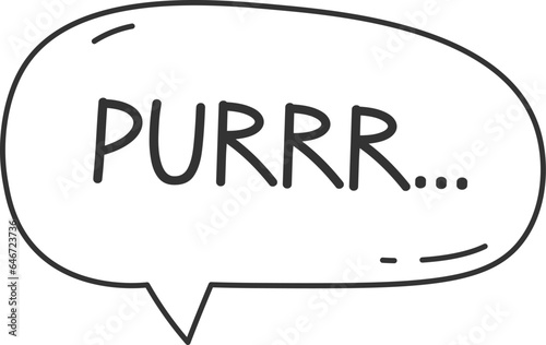 Purrr Speech Bubble