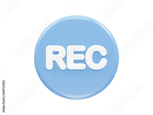 Record icon illustration element render